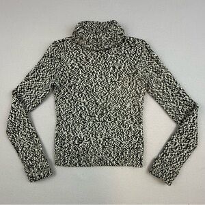 Theory‎ Sweater Women's Small Turtleneck Wool Knit Monochrome